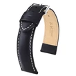 Kép 1/3 - Hirsch fekete borjú bőr óraszíj  24mm - Trooper L NQR - 03002050-2-24