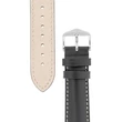 Kép 3/3 - Hirsch fekete borjú bőr óraszíj  24mm - Trooper L NQR - 03002050-2-24