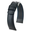 Kép 1/3 - Hirsch fekete borjú bőr óraszíj  18mm - Runner L - 04002050-2-18