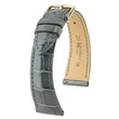 Kép 1/3 - Hirsch szürke aligátor bőr óraszíj  14mm - London M - 04307130-1-14