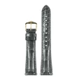Kép 2/3 - Hirsch szürke aligátor bőr óraszíj  14mm - London M - 04307130-1-14