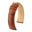 Kép 1/3 - Hirsch aranybarna aligátor bőr óraszíj  16mm - Genuine Alligator M - 10200779-1-16