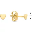 Kép 2/3 - Jackie Gold mini arany szív fülbevaló - JKE20.002