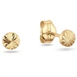 Kép 1/3 - Jackie Gold arany gomb fülbevaló csillag mintával - JKE25.523