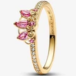 Kép 1/4 - Pandora Disney Aranyhaj hercegnő tiara gyűrű - 163651C01-48