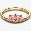 Kép 2/4 - Pandora Disney Aranyhaj hercegnő tiara gyűrű - 163651C01-48