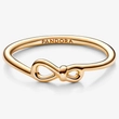 Kép 2/5 - Pandora arany végtelen csomó gyűrű - 168898C00-58