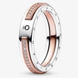 Kép 1/3 - Pandora Signature bicolor gyűrű - 182773C01-52