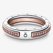 Kép 3/3 - Pandora Signature bicolor gyűrű - 182773C01-48