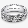 Kép 2/5 - Pandora ezüst pavé háromsoros gyűrű - 192634C01-54