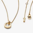 Kép 3/3 - Pandora Signature I-D 14k arany nyaklánc - 352229C00-45