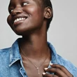Kép 4/4 - Pandora rozé csillogó Herbárium nyaklánc - 382386C01-45