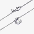 Kép 2/5 - Pandora organikus formájú pavé kör és kezelt édesvízi tenyésztett gyöngy collier nyaklánc - 393303C01-45