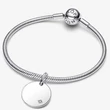 Kép 3/5 - Pandora laboratóriumi gyémántos 0.012 ct TWl gravírozható medál - 394012C01
