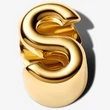 Kép 2/3 - Pandora arany "S" betű charm - 763965C00