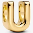 Kép 1/3 - Pandora arany "U" betű charm - 763967C00