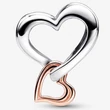 Kép 2/5 - Pandora bicolor áttört végtelenjel szív charm - 782642C00