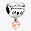 Kép 1/3 - Pandora "Love You Mum" szív charm - 788830C00