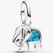Kép 1/4 - Pandora türkizszínű elefánt mini függő charm - 793858C01