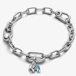 Kép 3/4 - Pandora türkizszínű elefánt mini függő charm - 793858C01