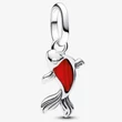 Kép 1/5 - Pandora piros muranói üveg koi hal mini függő charm - 793863C01