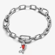Kép 3/5 - Pandora piros muranói üveg koi hal mini függő charm - 793863C01