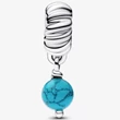 Kép 2/5 - Pandora türkizszínű függő charm - 793901C01