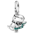 Kép 1/2 - Pandora Dínó a punk dinoszaurusz charm - 798297ENMX