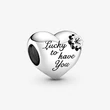 Kép 1/4 - Pandora szív és lóhere charm - 799364C00