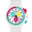 Kép 1/5 - Swatch férfi óra - SB06W100 - Swatch The Purity of Neon