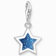 Kép 1/2 - Thomas Sabo kék glitter csillag charm - 2055-007-32