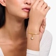 Kép 2/2 - Thomas Sabo rózsaszín Charmista Coin aranyozott charm - 2097-427-9