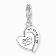 Kép 2/3 - Thomas Sabo "You & Me" feliratos szív charm - 2108-691-21