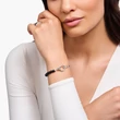 Kép 2/2 - Thomas Sabo ónix gyöngyös ezüst karkötő - A2134-027-11-L19V