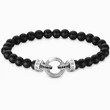Kép 1/2 - Thomas Sabo obszidián gyöngyös férfi karkötő - A2191-705-11-L19