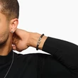 Kép 2/2 - Thomas Sabo obszidián gyöngyös férfi karkötő - A2191-705-11-L19