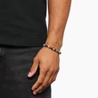 Kép 3/3 - Thomas Sabo 7 mm barna és kék gyöngyös unisex karkötő - A2193-926-7-L17