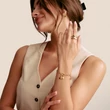 Kép 3/3 - Thomas Sabo Connect sárga arany szív csillag charm - CC1234-414-14