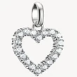 Kép 1/3 - Thomas Sabo Connect ezüst cirkónia köves szív charm - CC1237-051-14