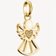 Kép 1/3 - Thomas Sabo Connect cirkónia köves sárga arany angyal charm - CC1242-414-14