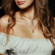 Kép 3/3 - Thomas Sabo Connect cirkónia köves sárga arany angyal charm - CC1242-414-14