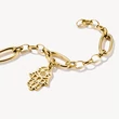 Kép 2/3 - Thomas Sabo Connect cirkónia köves sárga arany Hamza keze charm - CC1243-414-14