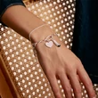 Kép 3/3 - Thomas Sabo Connect ezüst fehér balerina cipő charm - CC1245-007-14