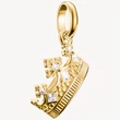 Kép 1/3 - Thomas Sabo Connect sárga arany korona charm - CC1247-414-14