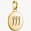 Kép 1/3 - Thomas Sabo Connect sárga arany angyalszám 111 charm - CC1248-414-14