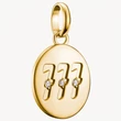 Kép 1/3 - Thomas Sabo Connect sárga arany angyalszám 777 charm - CC1254-414-14