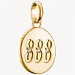 Kép 1/4 - Thomas Sabo Connect sárga arany angyalszám 888 charm - CC1255-414-14