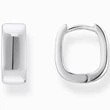 Kép 1/3 - Thomas Sabo ezüst szögletes trapéz karika fülbevaló - CR743-001-21