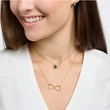 Kép 2/3 - Thomas Sabo nyaklánc zöld köves medállal - KE2156-472-6-L45V