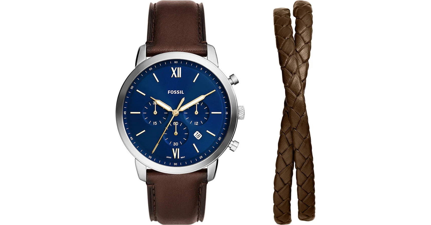 Fossil férfi óra szett karkötővel - FS6018SET - Neutra Chronograph ...